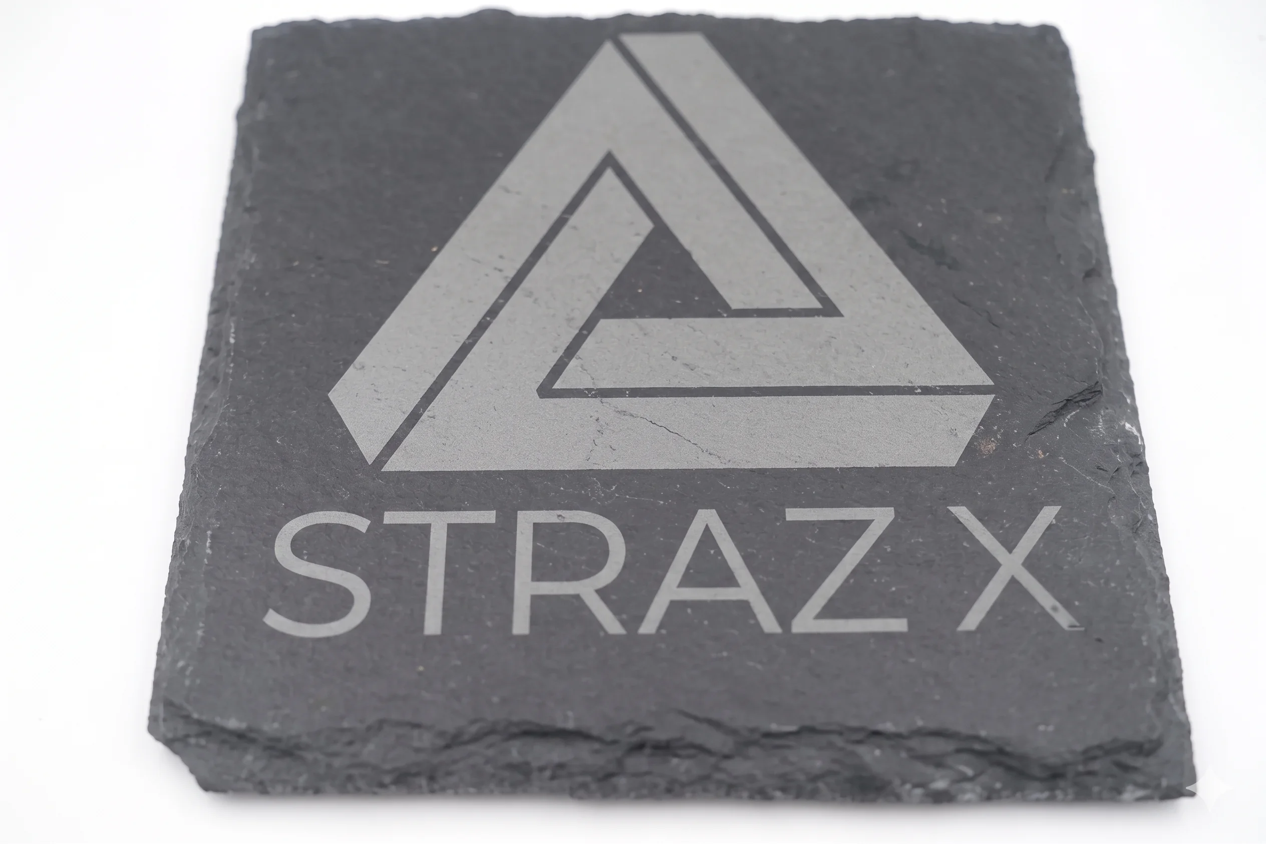 custom laser engraved slate coaster for branded gifts